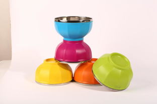 精致童趣，品质之选 不锈钢儿童八角碗13cm礼品套装